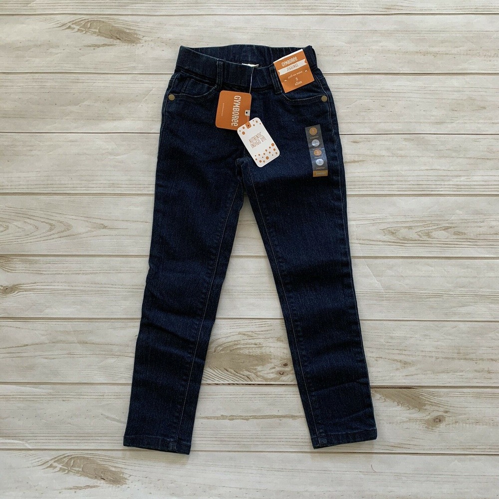 Gymboree Girls Denim Jeggings Size 5 Slim Dark Blue New